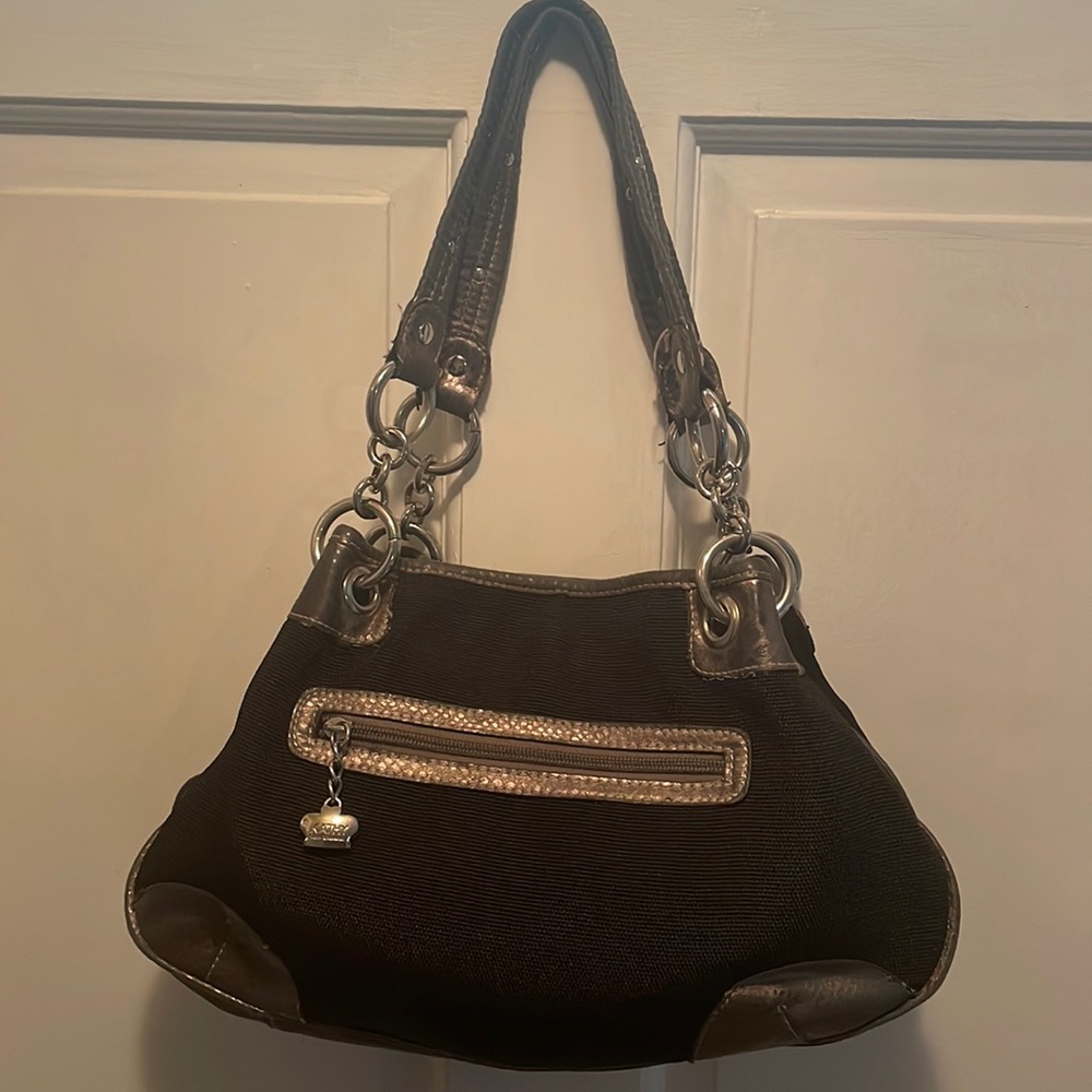 Kathy purse Metallic and black purse